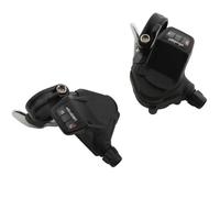Paire de manettes vélo route pour cintre double-triple plat P2R Push-Pull Shimano Noir