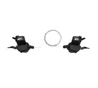Paire de manettes vélo route pour cintre triple plat P2R Push-Pull Shimano Noir