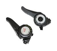 Paire de manettes vélo VTT à collier sur cintre P2R Indexe Noir