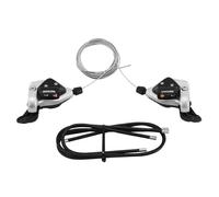 Paire de manettes vélo VTT P2R Indexe Rapid Push-pull 7 V Noir