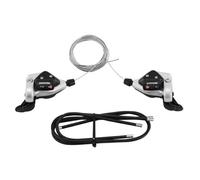 Paire de manettes vélo VTT P2R Indexe Rapid Push-pull 7 V Noir
