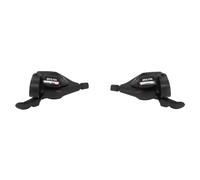 Paire de manettes vélo VTT P2R Indexe Rapid Push-pull 8 V Noir