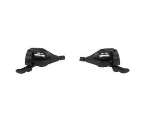 Paire de manettes vélo VTT P2R Indexe Rapid Push-pull 8 V Noir