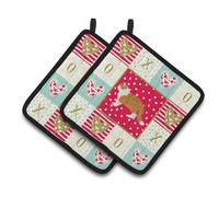 Paire de maniques multicolores Caroline's Treasures CK5614PTHD Exotic Shorthair #1 Cat Love