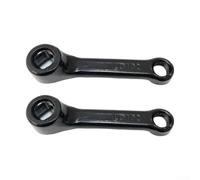 Paire de manivelles de vélo d'appartement en fer de 102 mm avec trou carré et support de pédale standard compatible avec la plupart des vélos d'intérieur