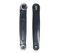 Paire de manivelles de vélo en acier 170 mm pour vélo d'appartement avec trou de vis et trou prismatique 13 x 13 pour sports d'intérieur et pièces de rechange