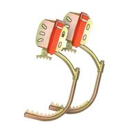 Paire de matériel d'escalade portable antidérapant en acier au carbone Boucle de pied réglable pour poteaux en bois d'électricien pour cueillir des fruits et noix de coco Capacité de charge : 150 kg