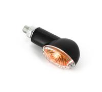 Paire de mini clignotants court ovale - noir