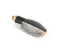 Paire de mini clignotants LED Courbé + Led Latérale - noir