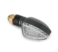Paire de mini clignotants LED triangulaire court - Look carbone