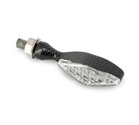 Paire de mini clignotants Losange à LED - Look Carbone