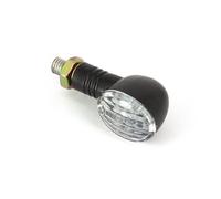 Paire de mini clignotants oval à LED - noir