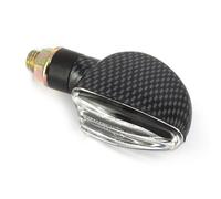 Paire de mini clignotants Triangle court - look carbone