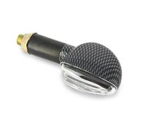 Paire de mini clignotants Triangle long - look carbone