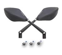 Paire de Miroir Universal Adaptateur pour Yamaha Aluminium Noir Certification E