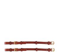 Paire de montants de bride avec boucle rond BR Equitation Marron Cob