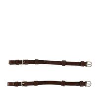 Paire de montants de bride avec boucle rond BR Equitation Marron Full