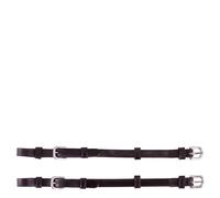 Paire de montants de bride avec boucle rond BR Equitation Noir Poney