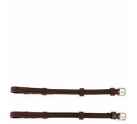 Paire de montants de bride aveugle+boucle rond BR Equitation Marron Cob