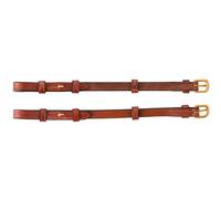 Paire de montants de bride aveugle+boucle rond BR Equitation Marron Cob