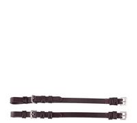 Paire de montants de bride boucle inox Premiere Marron Pony