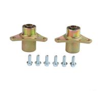 Paire de moyeux de roue avant avec roulement, trou central de 17 mm, montage à 3 goujons, pour 50 cc à 250 cc, pour VTT, quad, moto tout-terrain, kart, buggy, UTV, chariot de golf et Drift