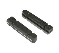 Paire de patin de freins route pour étrier double fixation Shimano jante carbone P2R Ashima Noir