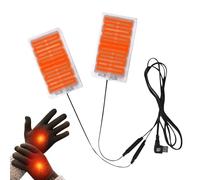 Paire de Patins Chauffants USB 3 Vitesses - Élément Thermique Réglable 5v pour Gants et Semelles | Film en Fibre de Carbone Flexible Moto | Solution Chaleur Hivernale DIY pour Randonneurs