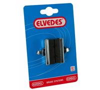 Paire de patins de frein Elvedes Caliper X-groove Design Noir
