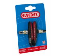 Paire de patins de frein pour conditions humides Elvedes V-Type Noir