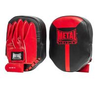 Metal Boxe Pattes d'ours MB176 plates – mousse injectée, bride poignet ajustable – Noir et Rouge