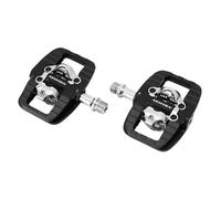 Paire de pédales automatique polyvalente cyclo avec cales à roulement P2R Spd Type Shimano Noir