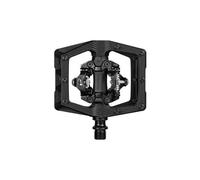 Funn Ripper2 Pédales Automatiques pour VTT, Pédales à Plateforme Compacte avec Double Fixation, Compatibles avec Cales SPD, Axe CrMo 9/16" (Noir)