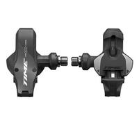 Paire de pedales automatiques time xpro 12 q factor 57 mm wide noir carbon argent c1