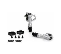 Paire de pedales automatiques unilaterales xlc pd s05 pour cales shimano vtt noir argent