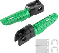 Paire de pédales avant en alliage d'aluminium pour Kawasaki Ninja Z125 Pro Z250/SL Z400 Z900Green
