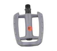 Paire de pédales de vélo construites en acier et ABS avec roulement DU et réflecteur compatible avec les modèles de vélo de route pliable (gris)