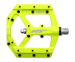 Paire De Pédales ME03 Jaune 966000202 HT-COMPONENTS Plat Vélo Pédales