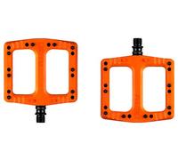 Paire de pedales plates deity deftrap orange