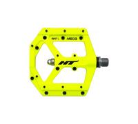Paire de pedales plates ht components me03 evo jaune