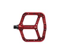 Paire de pedales plates oneup wave rouge
