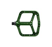 Paire de pedales plates oneup wave vert fonce