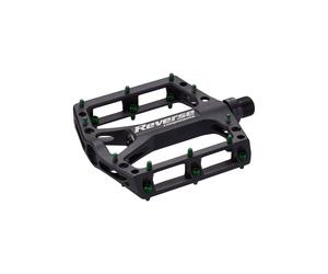 Paire de pédales plates Reverse Components Black one Noir