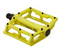 Paire de pédales plates Reverse Components Super Shape-3D Jaune