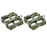 Paire de pedales plates reverse escape vert olive