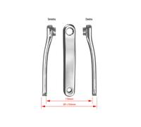 PAIRE DE PÉDIVELLES E-BIKE FSA CK 632 IS ALUMINIUM FORGÉ 1725 mm GOUPILLE ARGENT