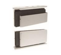 Paire de penture Droite argent pour glace de 12 mm STREMLER ASSA ABLOY 3598643968018