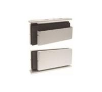 Paire de penture Droite argent pour glace de 12 mm STREMLER ASSA ABLOY 3598643968018
