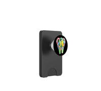 Paire de perroquets Bleus et dorés PopSockets PopWallet pour MagSafe
