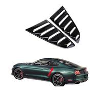 Paire de persiennes de vitres arrière, aileron, aspect carbone, Compatible Pour Ford Mustang 2015, 2016, 2017, 2018, 2019, 2020, décoration autocollante(Matte Black)